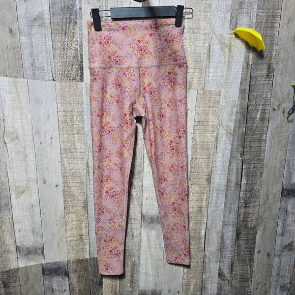 Beyond Yoga Caught In The Midi Leggings Meadow Floral Athletic Workout Gym Sport - Picture 2 of 6